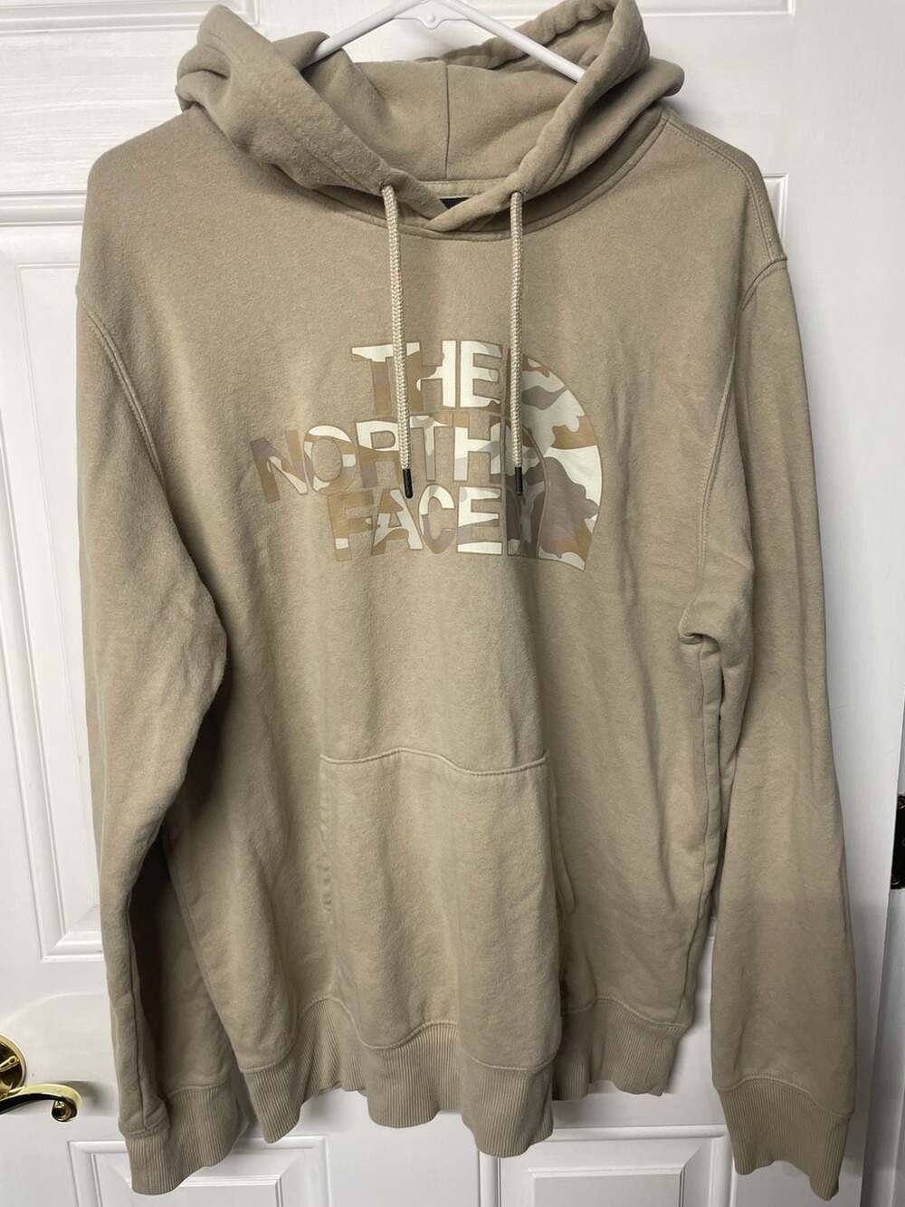 The North Face Hoodie Tan Camo Logo
